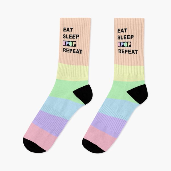 Item preview, Eat Sleep KPOP Repeat (Black Text) designed and sold by BetweenTwoPages.
