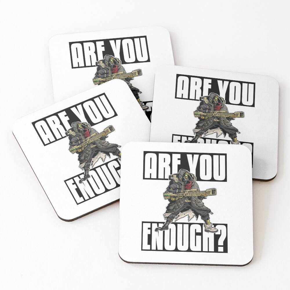 FL4K The Beastmaster Are You Enough? Borderlands 3 Rakk Attack! Coasters (Set of 4)