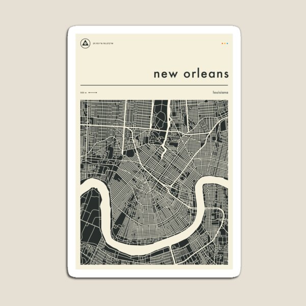 Item preview, NEW ORLEANS MAP designed and sold by JazzberryBlue.