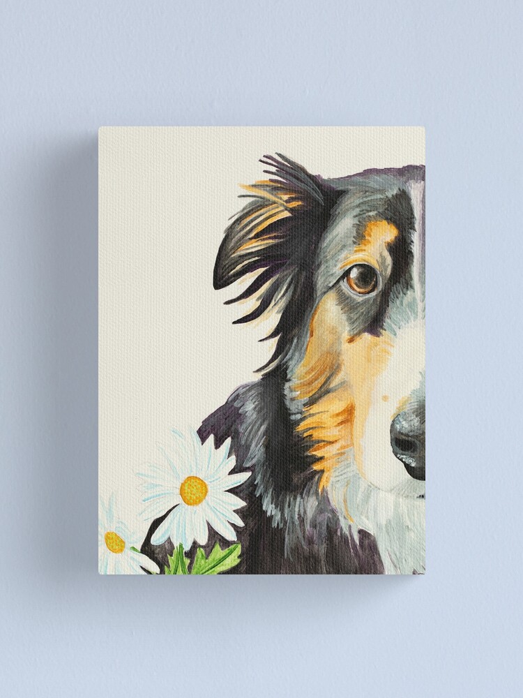 canvas painting dog