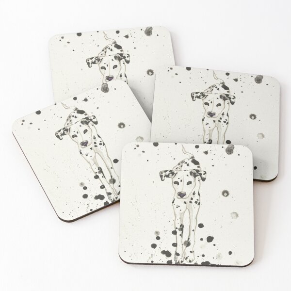 Item preview, "Spot Splash" Dalmation Dog Art Acrylic Painting designed and sold by Jessica Tomaino.
