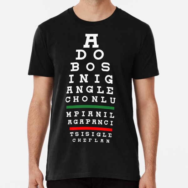 Eye Chart T-Shirts for Sale | Redbubble