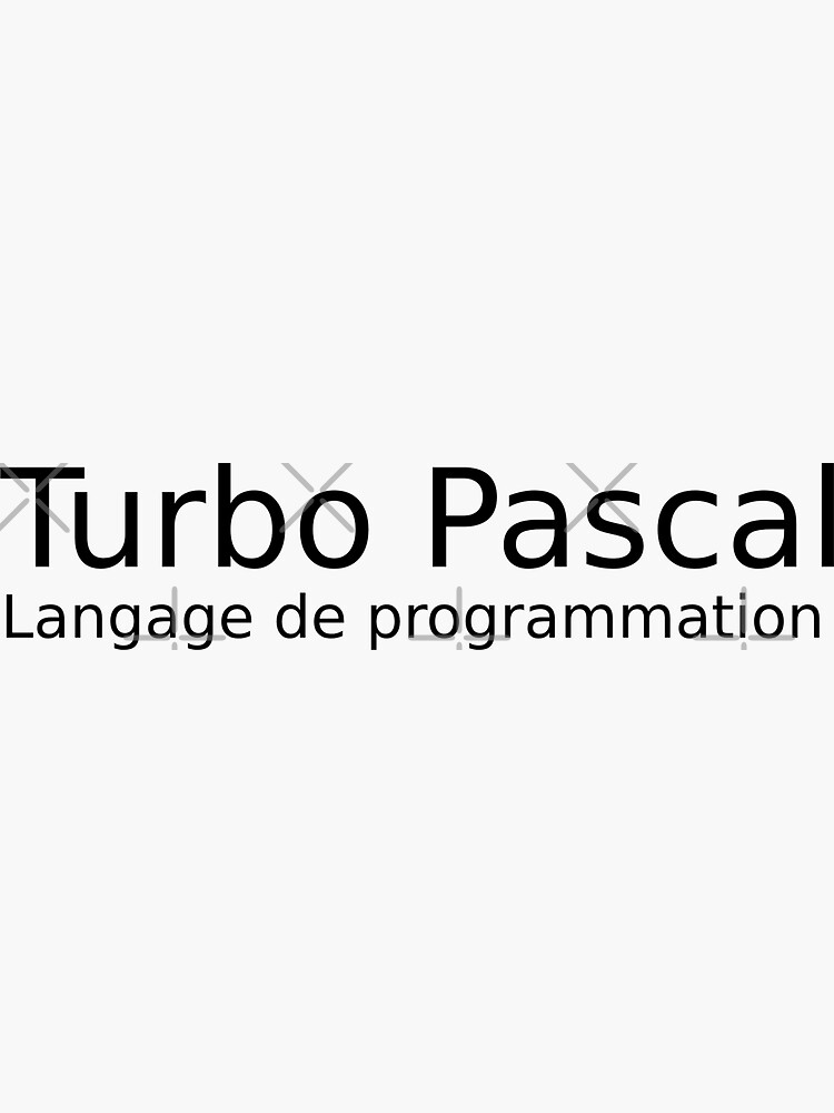  turbo pascal programming language sticker by roseyasmine redbubble
