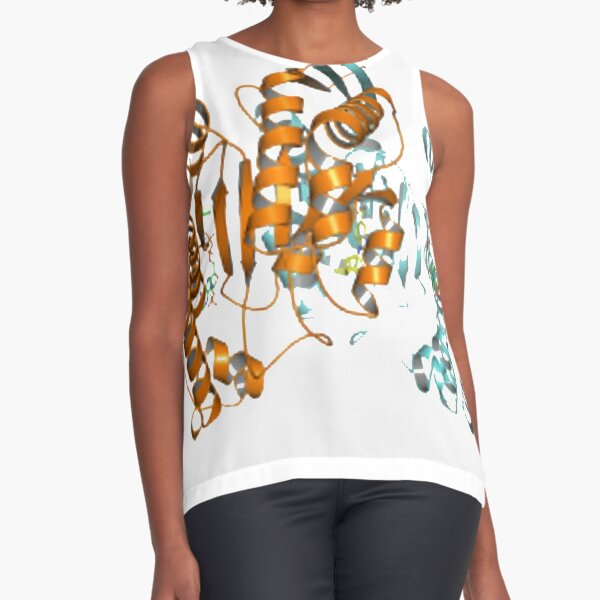 #Enzyme #Informatics, #EnzymeInformatics, #particle #chemistry #medicine #biology #science #biochemistry #shape #chemical #illustration #acid #connection #design #symbol #molecular #insect #horizontal Sleeveless Top