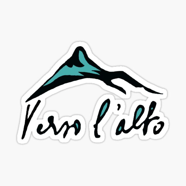 Pier Giorgio Frassati Verso l'Alto Sticker - Santa Clara Design