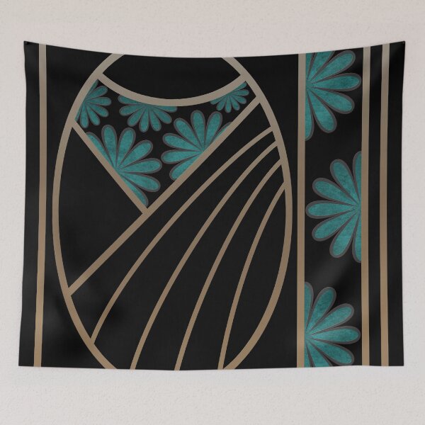 Item preview, Flowers Art Deco designed and sold by AbsentisDesigns.