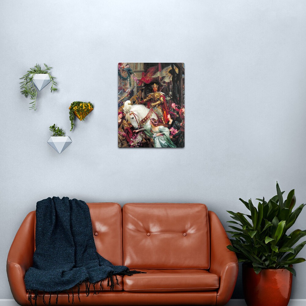 The Two Crowns - Sir Frank Dicksee Metal Print