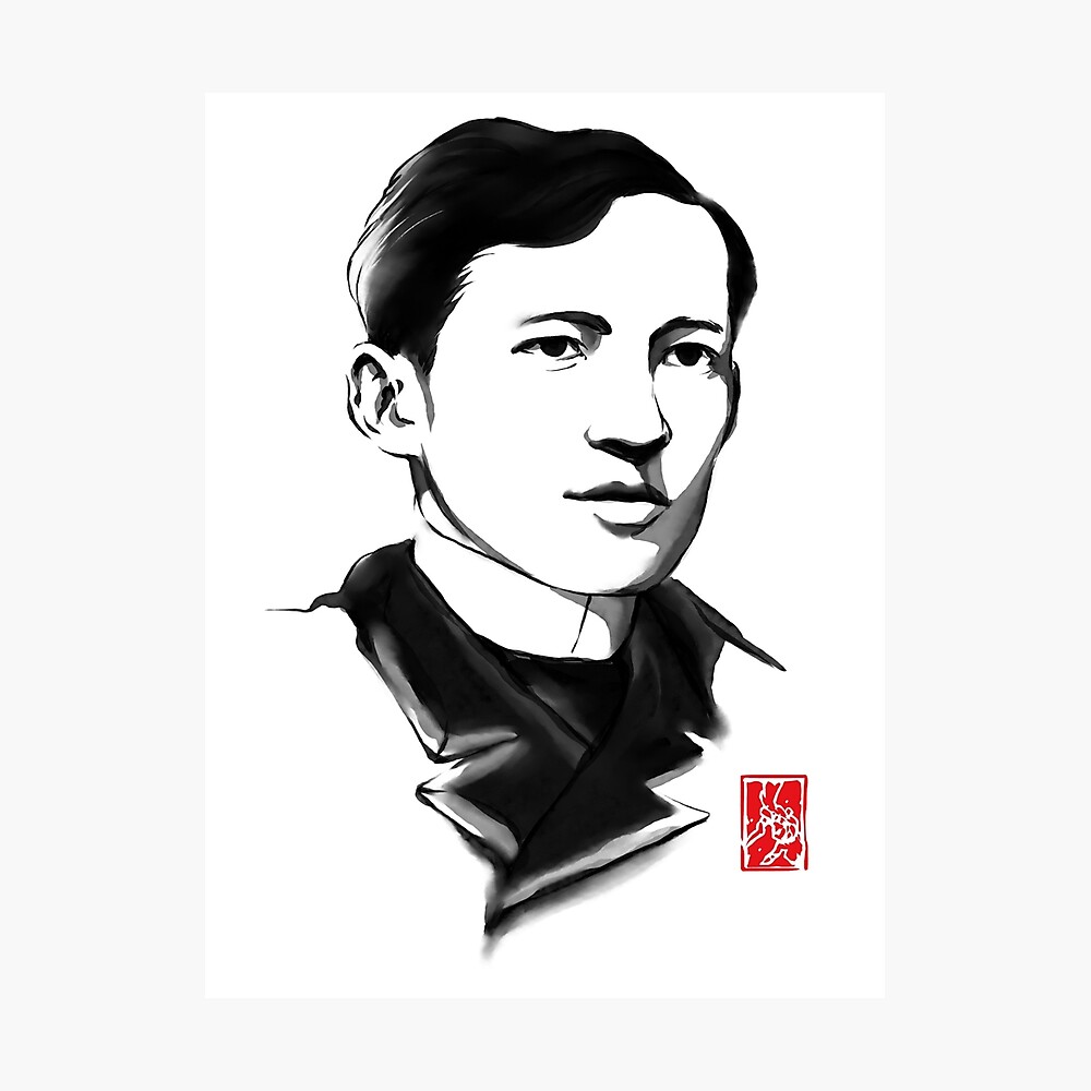 Jose Rizal Statue Drawing Easy