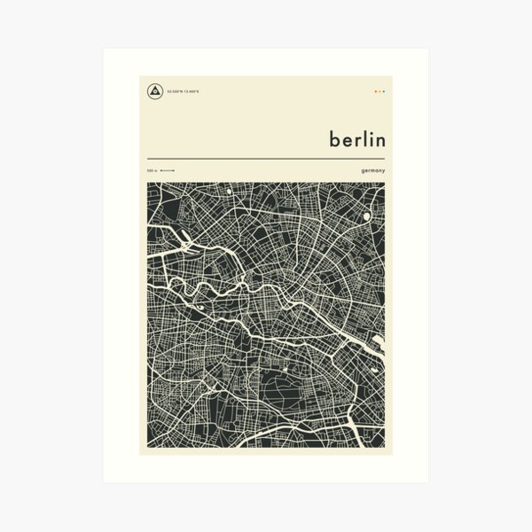 Berlin Map Art Print