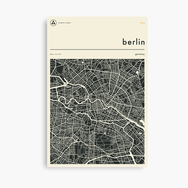 Artikel-Vorschau von Berlin Karte, designt und verkauft von JazzberryBlue.