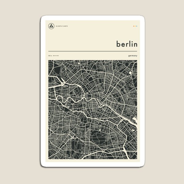 Item preview, Berlin Karte designed and sold by JazzberryBlue.