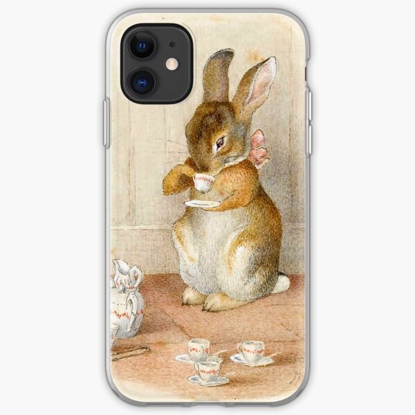 Rabbit Tea Party - Beatrix Potter iPhone Soft Case