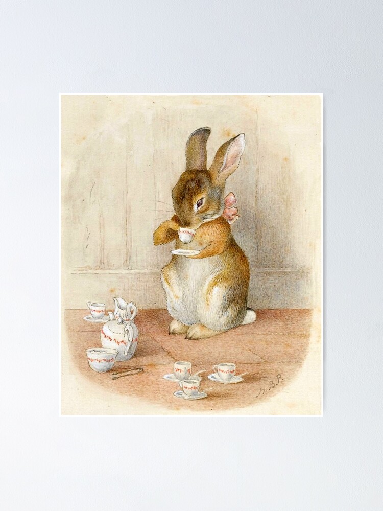Póster for Sale con la obra «Fiesta del té del conejo - Beatrix