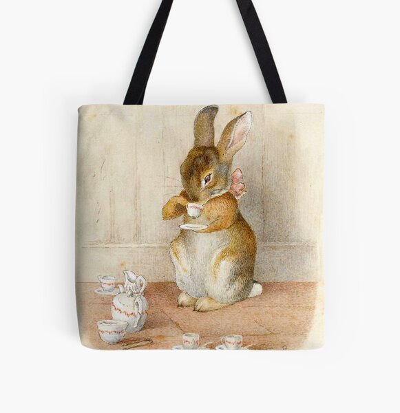 Item preview, Rabbit Tea Party - Beatrix Potter designed and sold by forgottenbeauty.