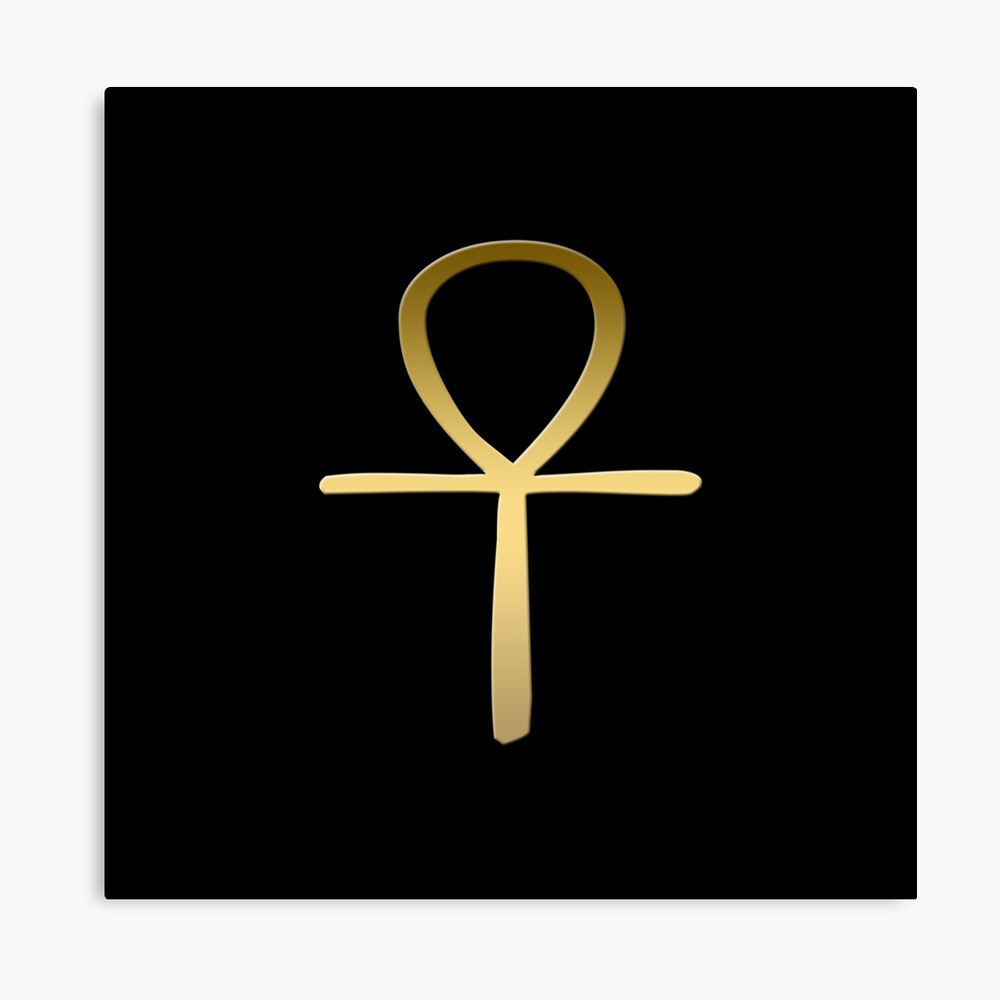 Ankh Kreuz Agyptisches Symbol Galeriedruck Von Peculiardesign Redbubble