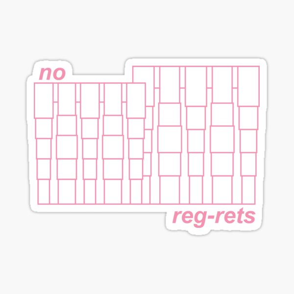 Item preview, no regrets regenstein library uchicago sticker designed and sold by clare-.