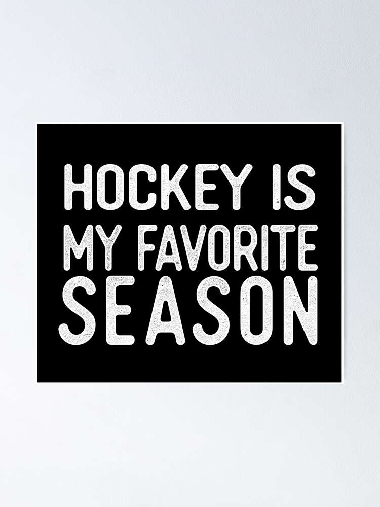 Hockey is my favorite season Throw Pillow for Sale by sportsfan