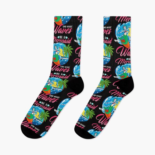Item preview, Be a Mermaid And Make Waves Adorable Mermaid Pun designed and sold by perfectpresents.