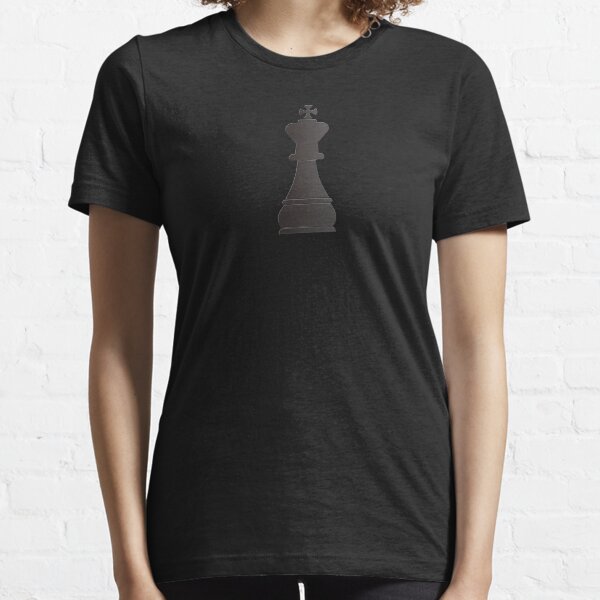 Black king chess piece Essential T-Shirt