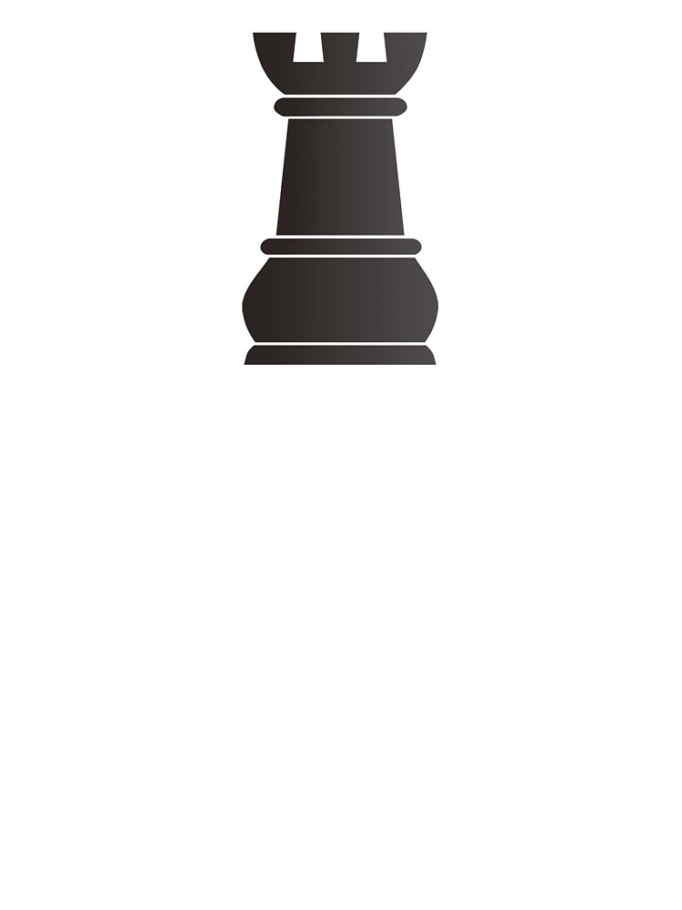 Rook Chess Piece Black Color Stroke PNG & SVG Design For T-Shirts