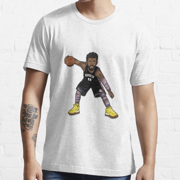 "Kyrie Irving Cartoon Style Nets City Edition" Tshirt for Sale by
