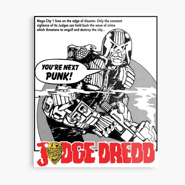 Copy of Dredd - Light Metal Print