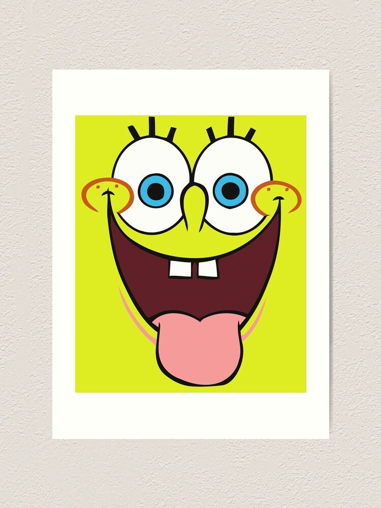 Spongebob meme face Art Print for Sale by L1sercool