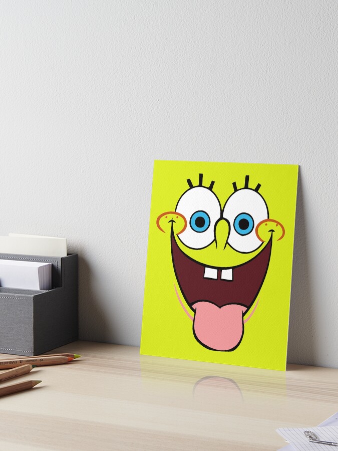 Spongebob meme face Art Print for Sale by L1sercool