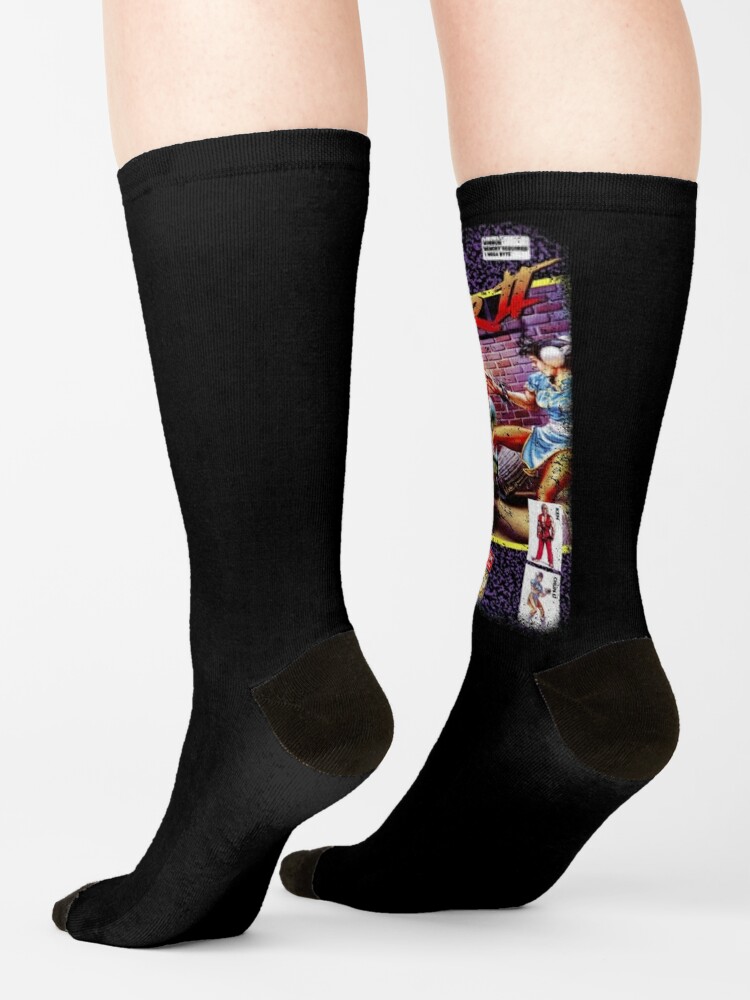 Street Fighter 2 Vega Mens & Womens Unisex Street Fighter Crew Socks