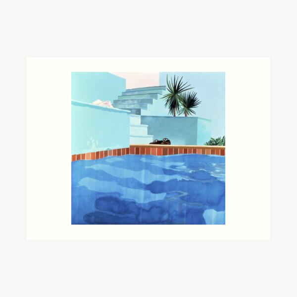 Casa de la piscina Lámina artística
