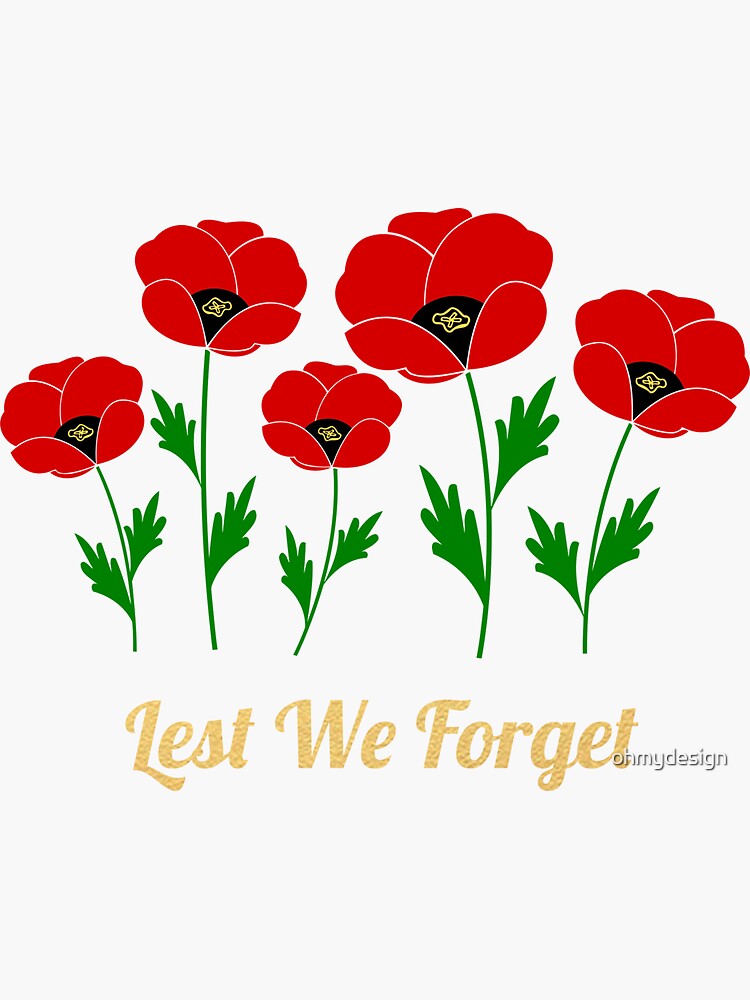 Discover Novermber 11 Remembrance Day Sticker