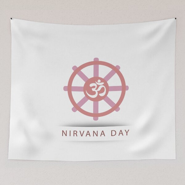 Item preview, Buddhist celebration of Nirvana Day- A day which means Enlightenment after death, Enlightenment without remainder, Enlightenment without residue designed and sold by Shawlin Islam.