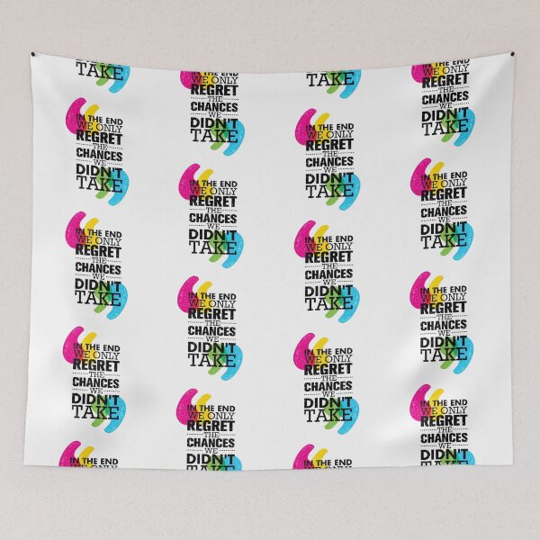Item preview, Motivational Inspirational and Positive quote - In the end we only regret the chances we didn’t take typography text art by Word Fandom - wordfandom designed and sold by Kerry Pritchard.