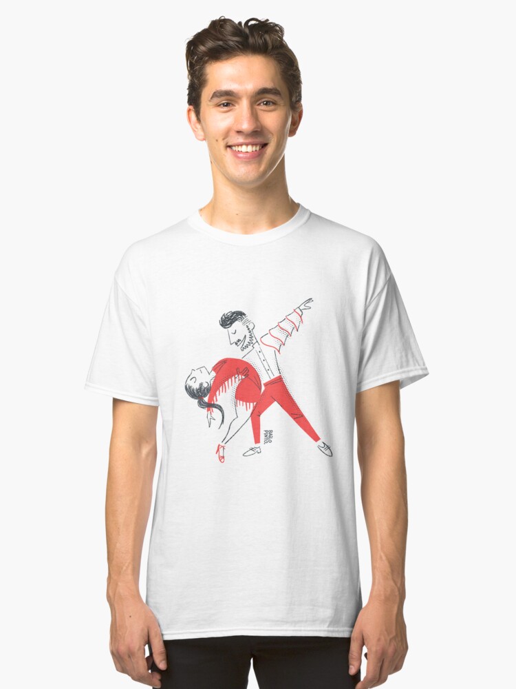 Vista alternativa de Camiseta clásica Bailarines de salsa