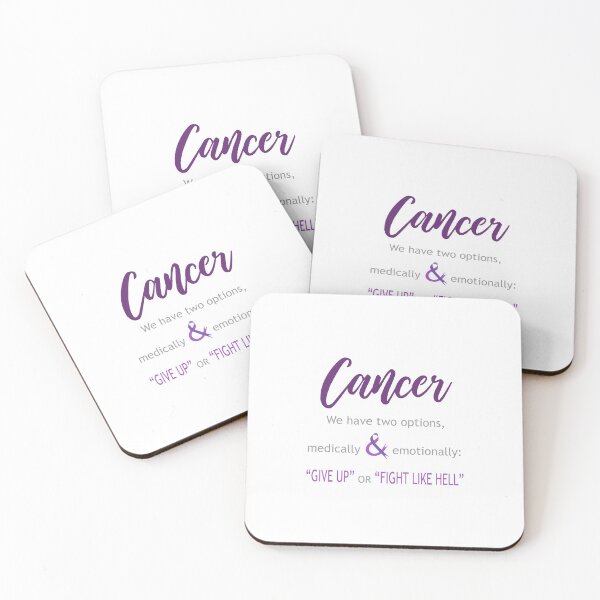 Item preview, Cancer survivor quotes- Give up or fight like hell designed and sold by Shawlin Islam.