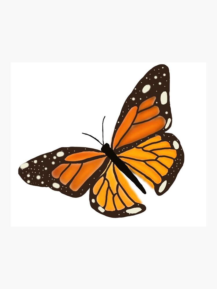 Monarch Butterfly Sticker For Sale By Roxieaesthetics Redbubble 