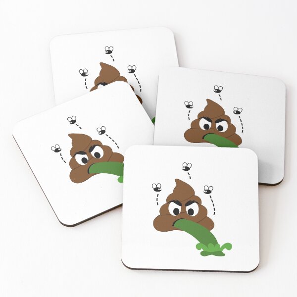 Item preview, A stinky poop puking with house flies around designed and sold by Shawlin Islam.