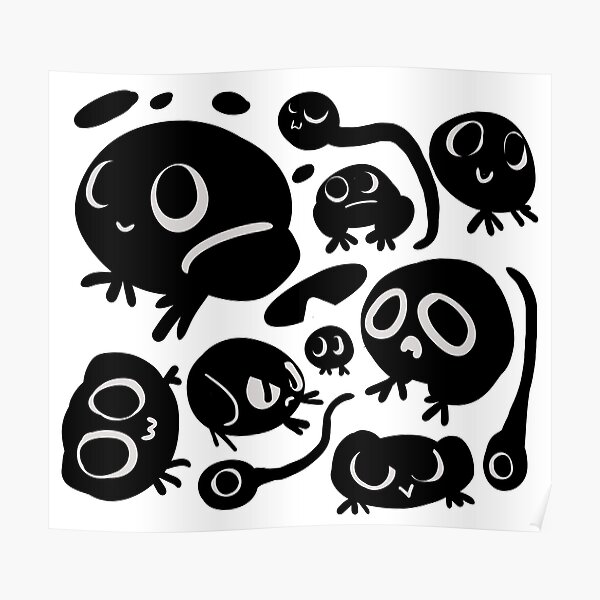 Blob Frogs Poster