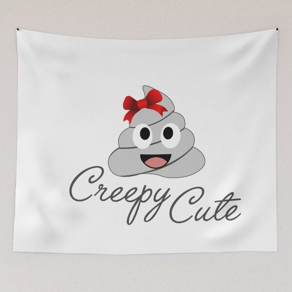 Item preview, Creepy cute white poop with red bow designed and sold by Shawlin Islam.