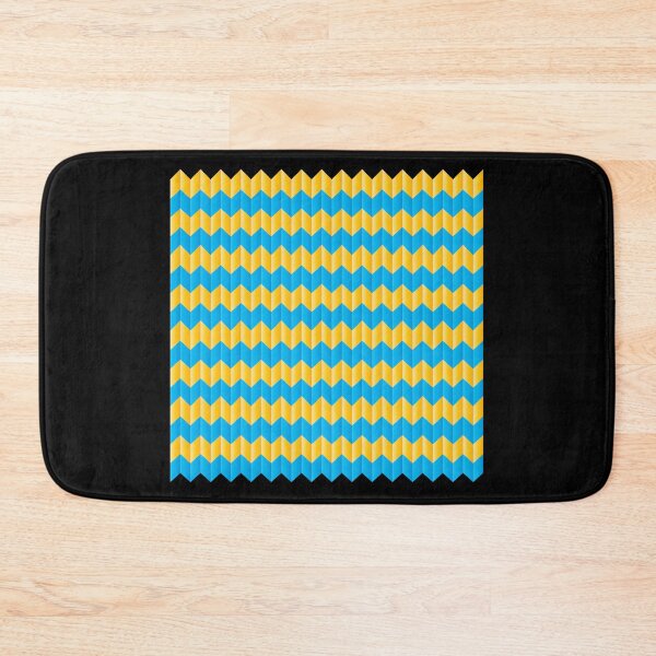 Item preview, simple yellow and blue knit pattern designed and sold by jazzydevil.