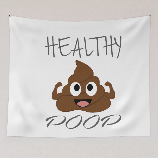 Item preview, Healthy poop with flexing arms designed and sold by Shawlin Islam.