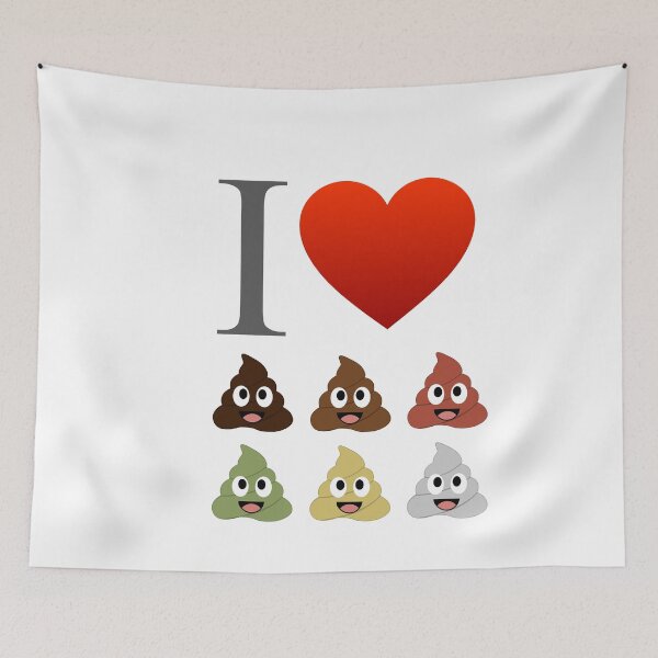 Item preview, I love pooping- various cute faeces designed and sold by Shawlin Islam.
