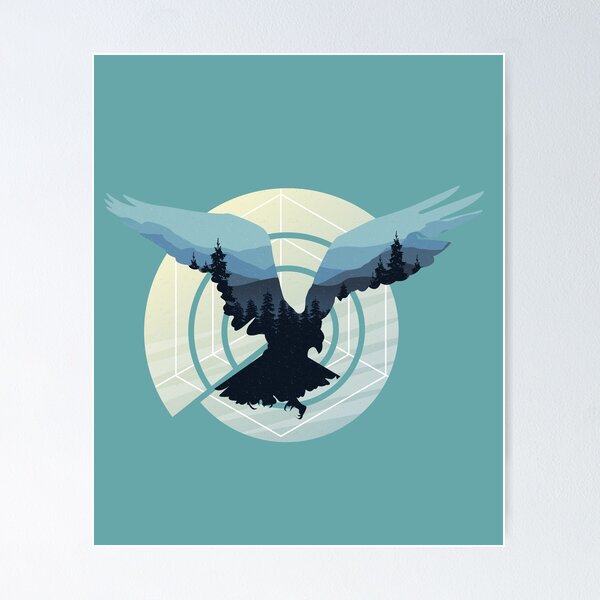 Item preview, Adler, Natur, Wald, Bäume, abstrakt designed and sold by DerSenat.