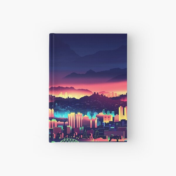 Synthwave City Hardcover Journal
