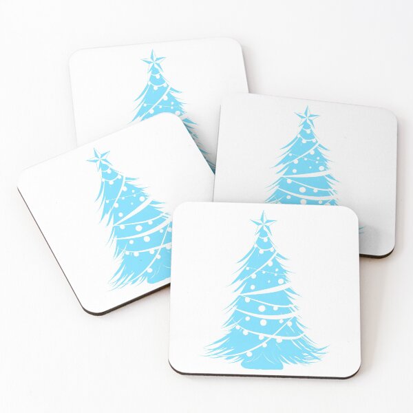 Item preview, Christmas Tree Sketch (Cyan) designed and sold by IgniteWithin.