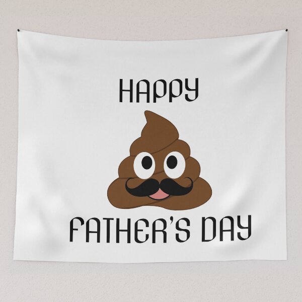 Item preview, Happy fathers day- Poop emoji with mustache designed and sold by Shawlin Islam.