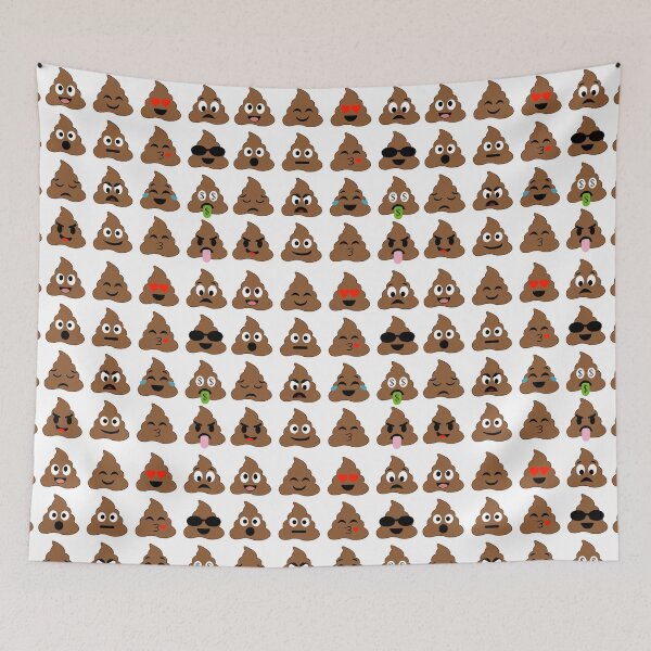 Item preview, Set of cute poop happy poop emoji emotional piles of poop designed and sold by Shawlin Islam.