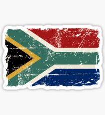 South Africa Flag - Vintage Look Sticker