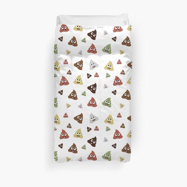 Types de caca kawaii Housse de couette