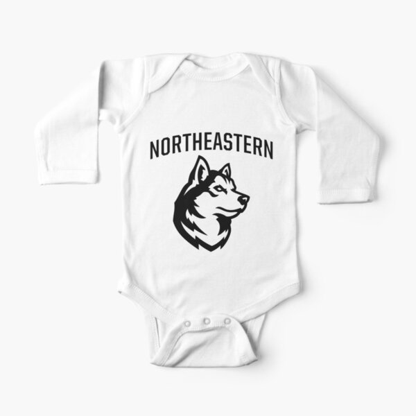 The Northeastern Huskies Long Sleeve Baby One-Piece